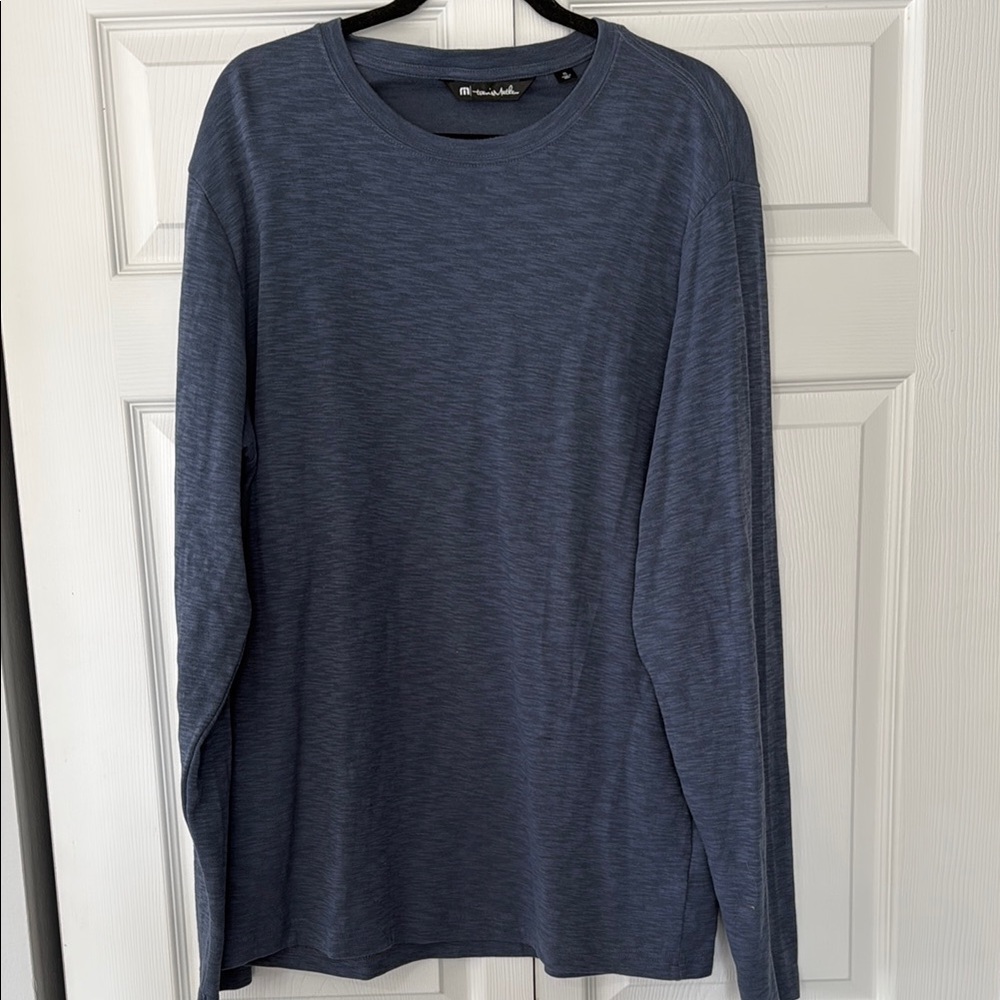 Travis Mathew Men's Blue Long Sleeve Shirt